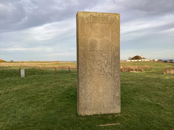 The Cadboll Stone, a carved Pictish stone near the North Coast 500